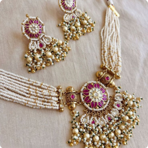 Rani pink jewellery set